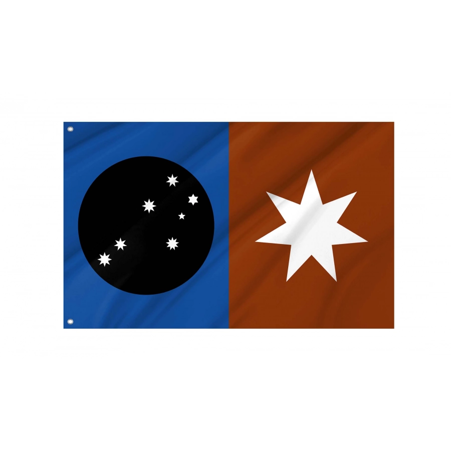 Anangu Traditional Owners Flag for Indoor & Outdoor Use, AUS26