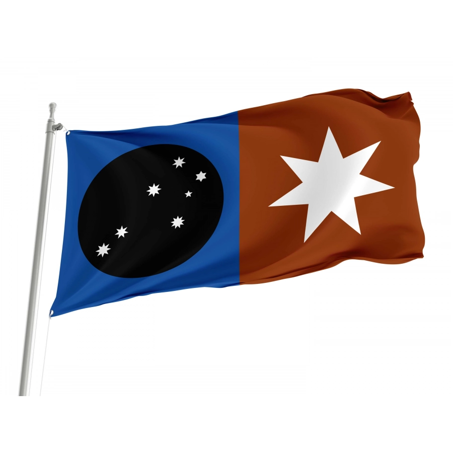 Anangu Traditional Owners Flag for Indoor & Outdoor Use, AUS26