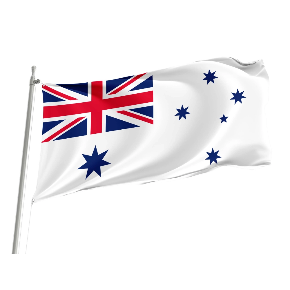 Australian White Ensign Flag for Indoor & Outdoor Use