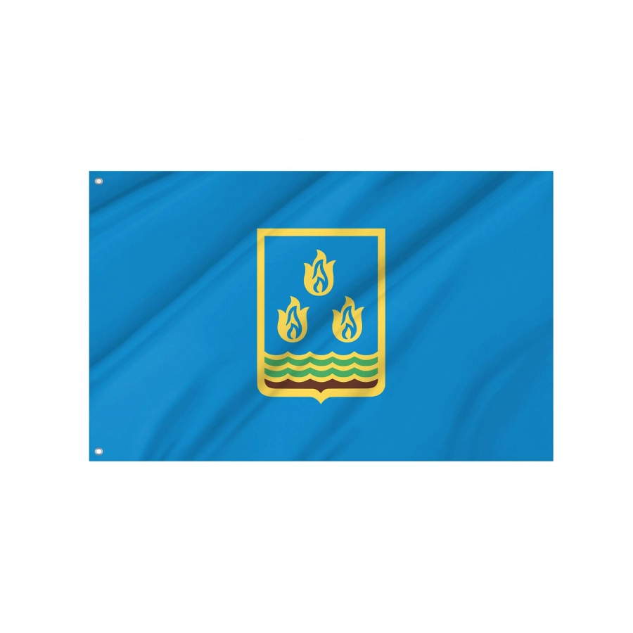 Baku Flag for Indoor & Outdoor Use, AZE03