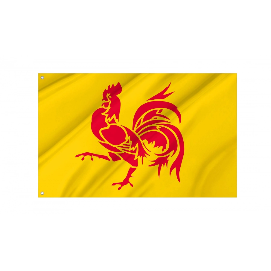 Wallonia Flag for Indoor & Outdoor Use, BEL03