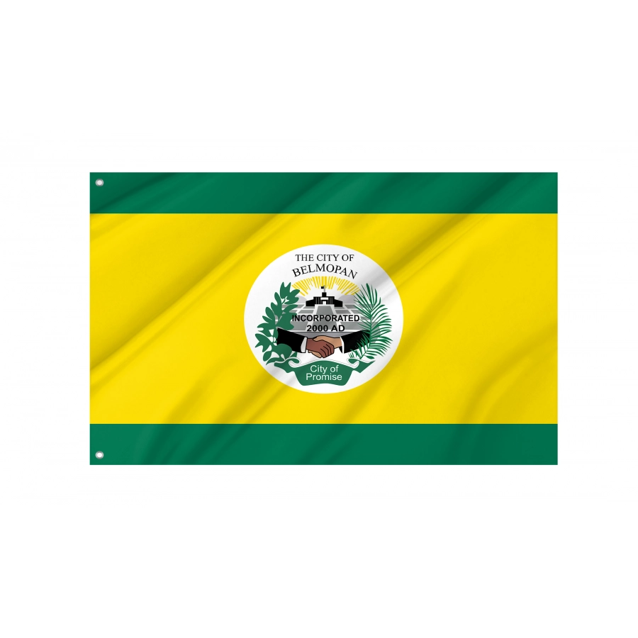 Flag of Belmopan, Belize, Patriotic Flags, Unique Design Print, Flags for Indoor & Outdoor Use