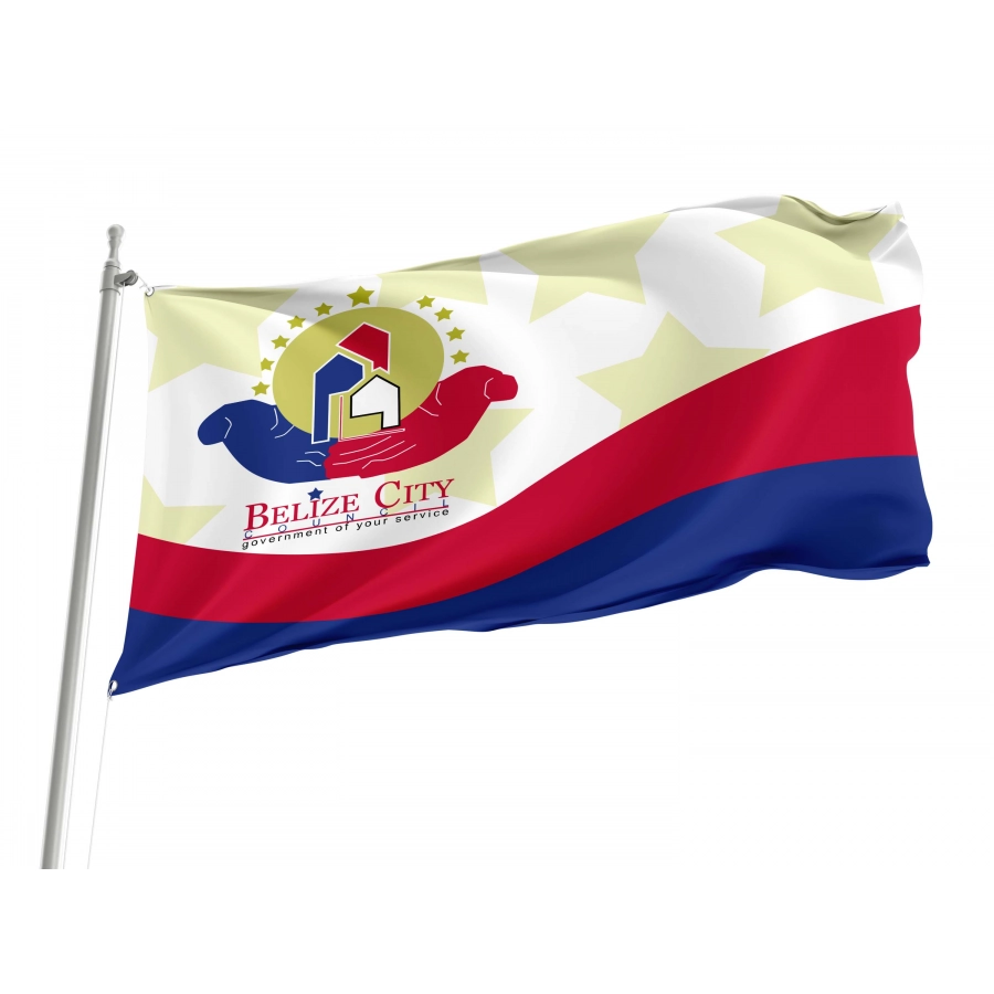 Belize City Flag for Indoor & Outdoor Use, BLZ02