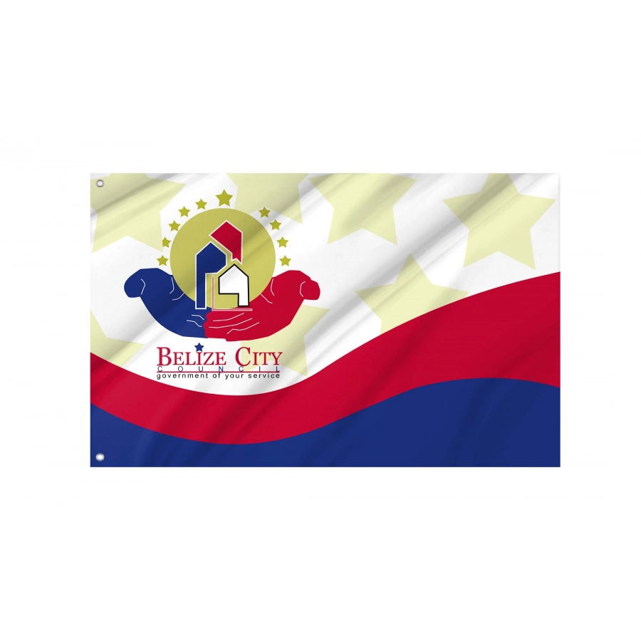 Belize City Flag for Indoor & Outdoor Use, BLZ02