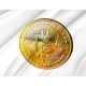 Bitcoin Gold Cryptocurrency White Flag - Imagine 2