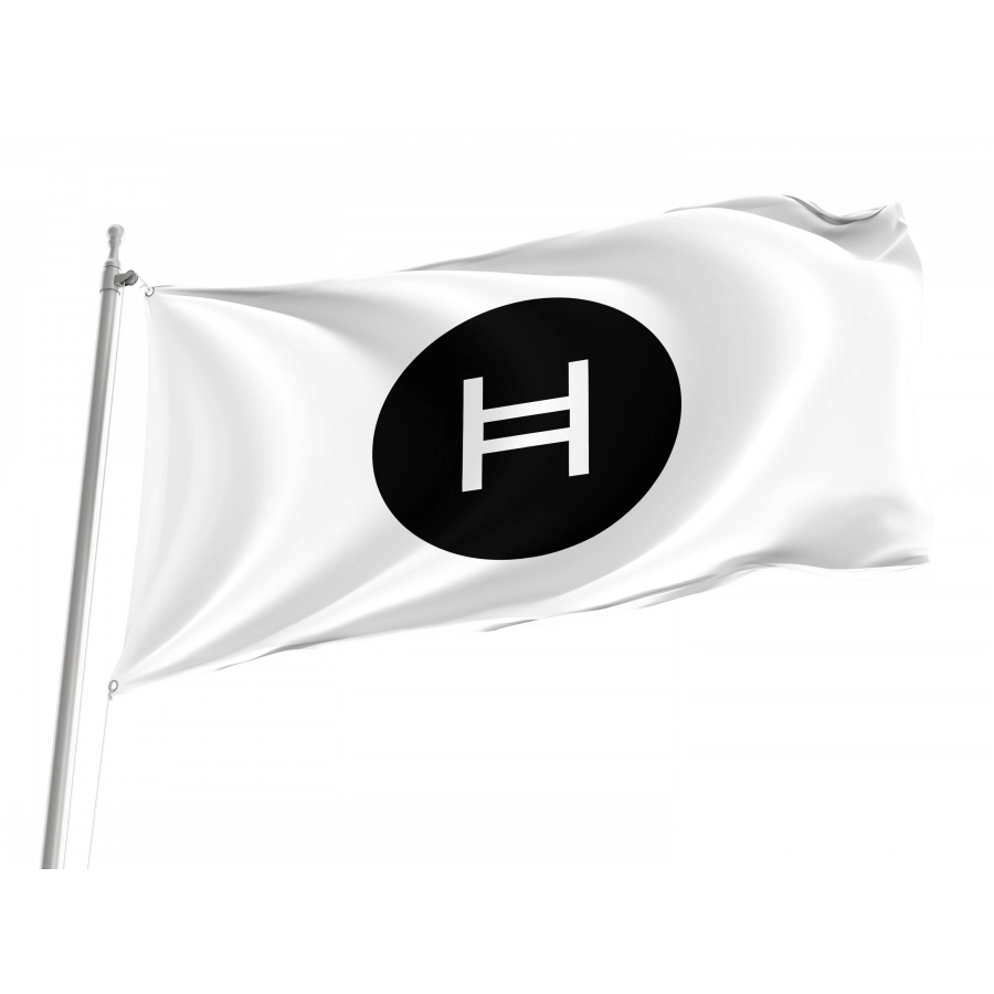 Hedera (HBAR) Flag, Unique Design Print