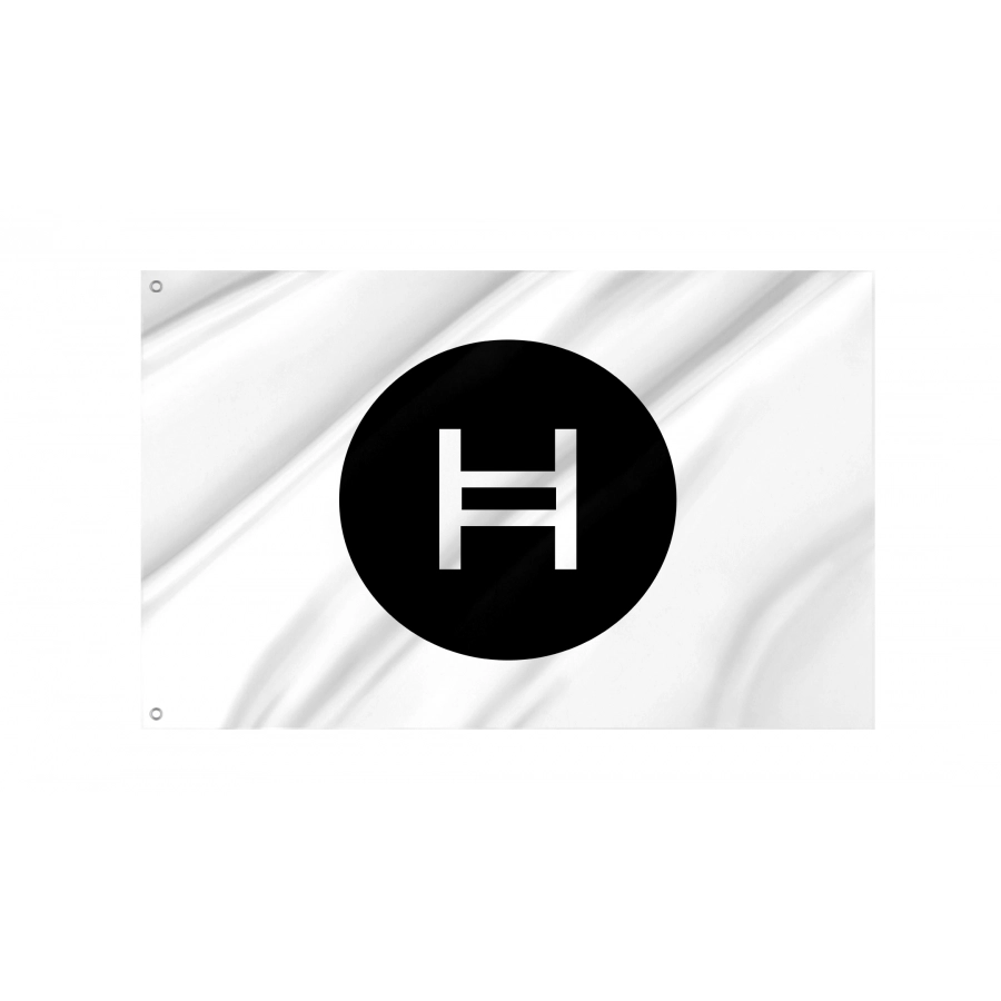 Hedera (HBAR) Flag, Unique Design Print