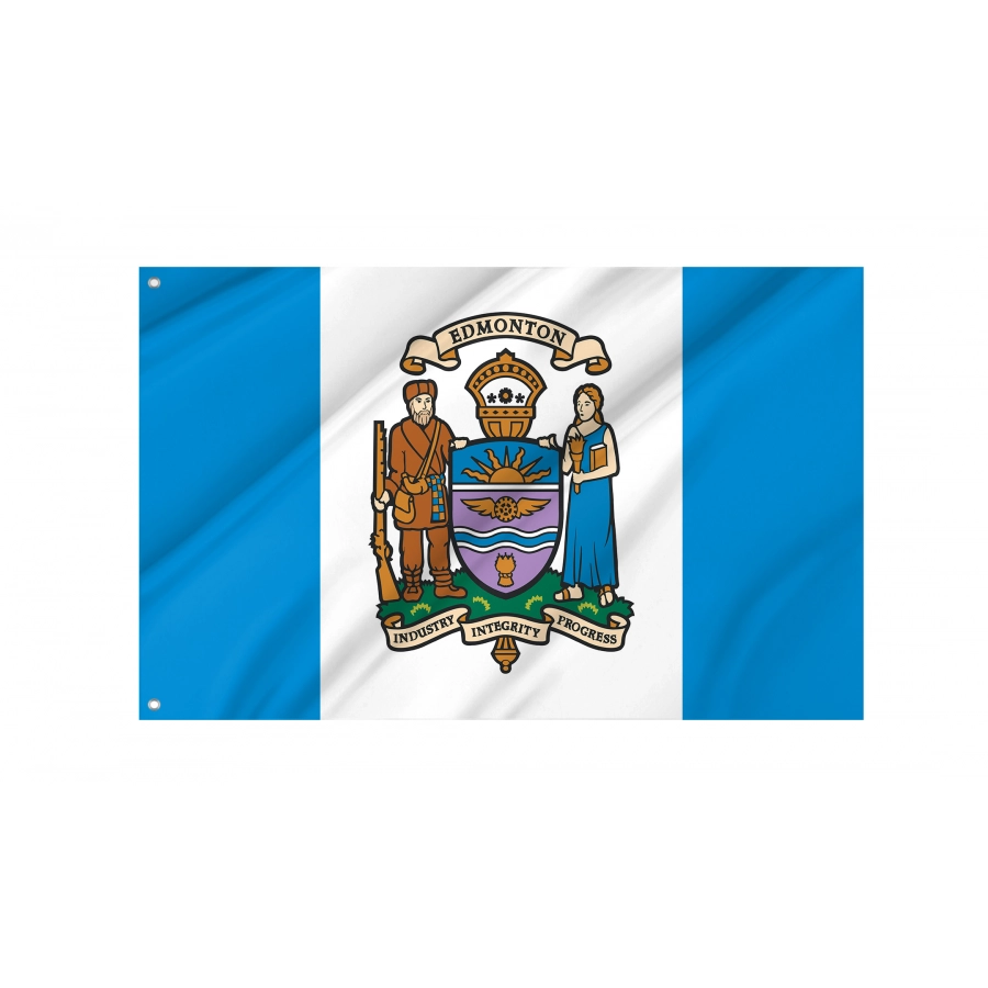 Flag of Edmonton, Patriotic Flags, Unique Design Print, Flags for Indoor & Outdoor Use, CA--15
