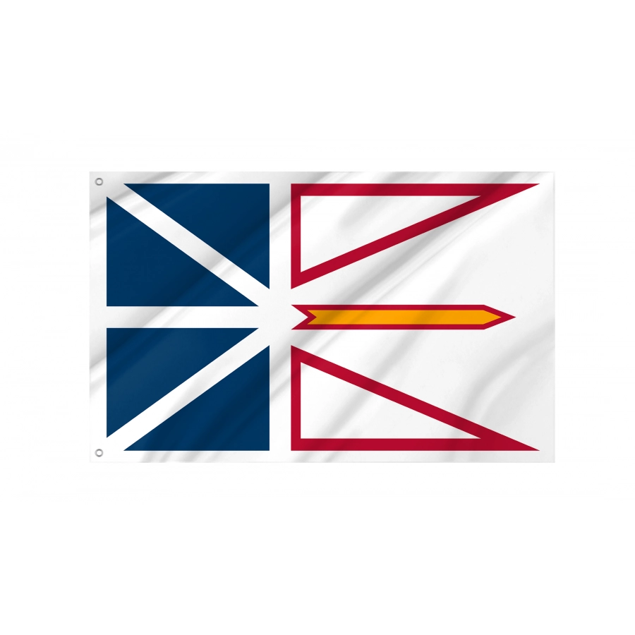Flag of Newfoundland and Labrador, Unique Design Print, Flags for Indoor & Outdoor Use