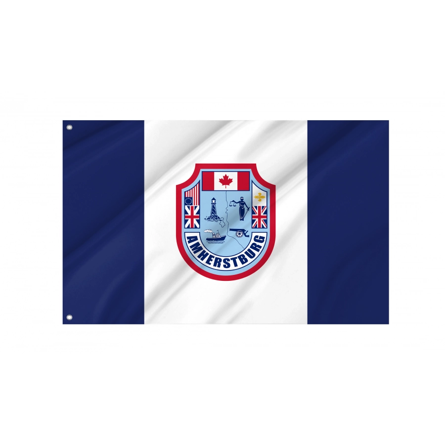 Flag of Amherstburg, Ontario, Canada, Patriotic Flags, Unique Design Print, Flags for Indoor & Outdoor Use