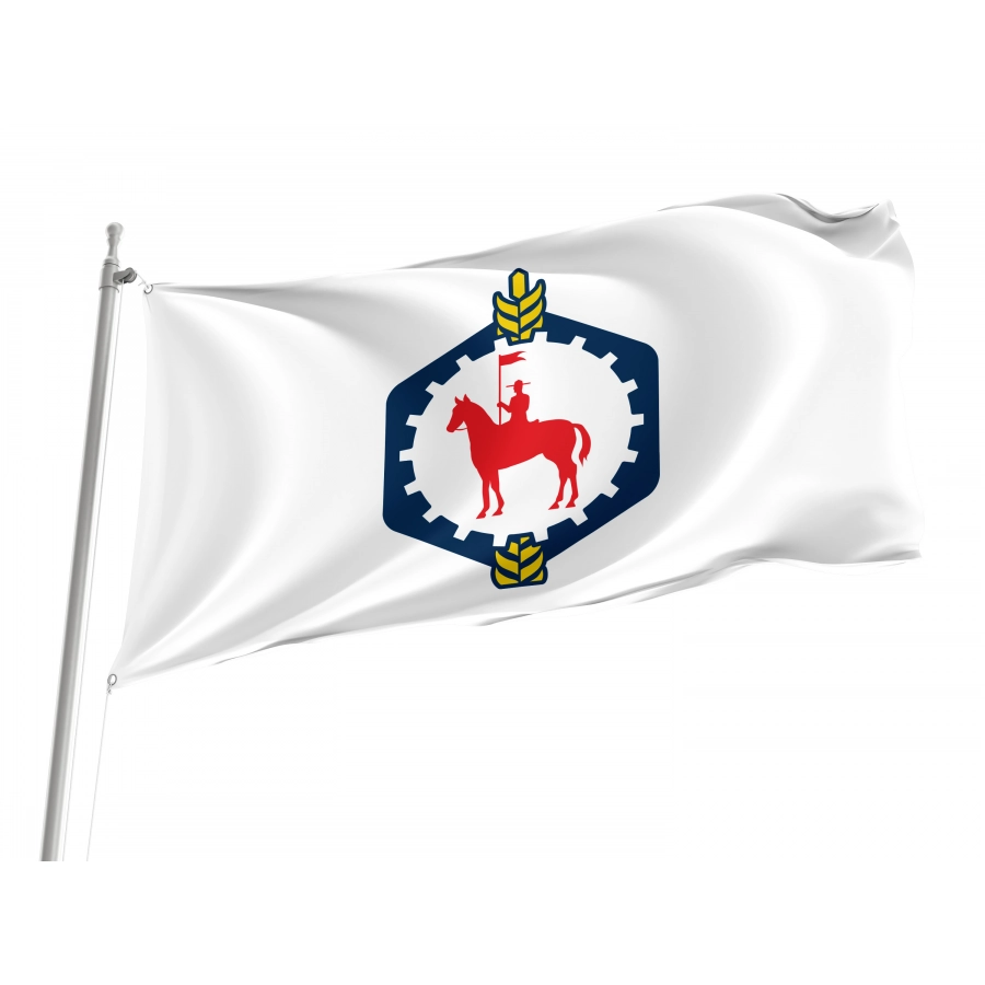 Flag of Fort Saskatchewan, Patriotic Flags, Unique Design Print, Flags for Indoor & Outdoor Use, CA--19