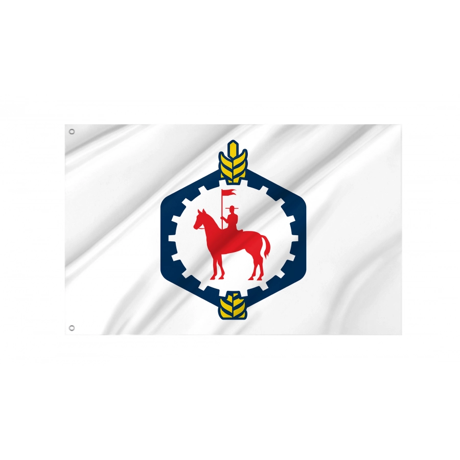 Flag of Fort Saskatchewan, Patriotic Flags, Unique Design Print, Flags for Indoor & Outdoor Use, CA--19