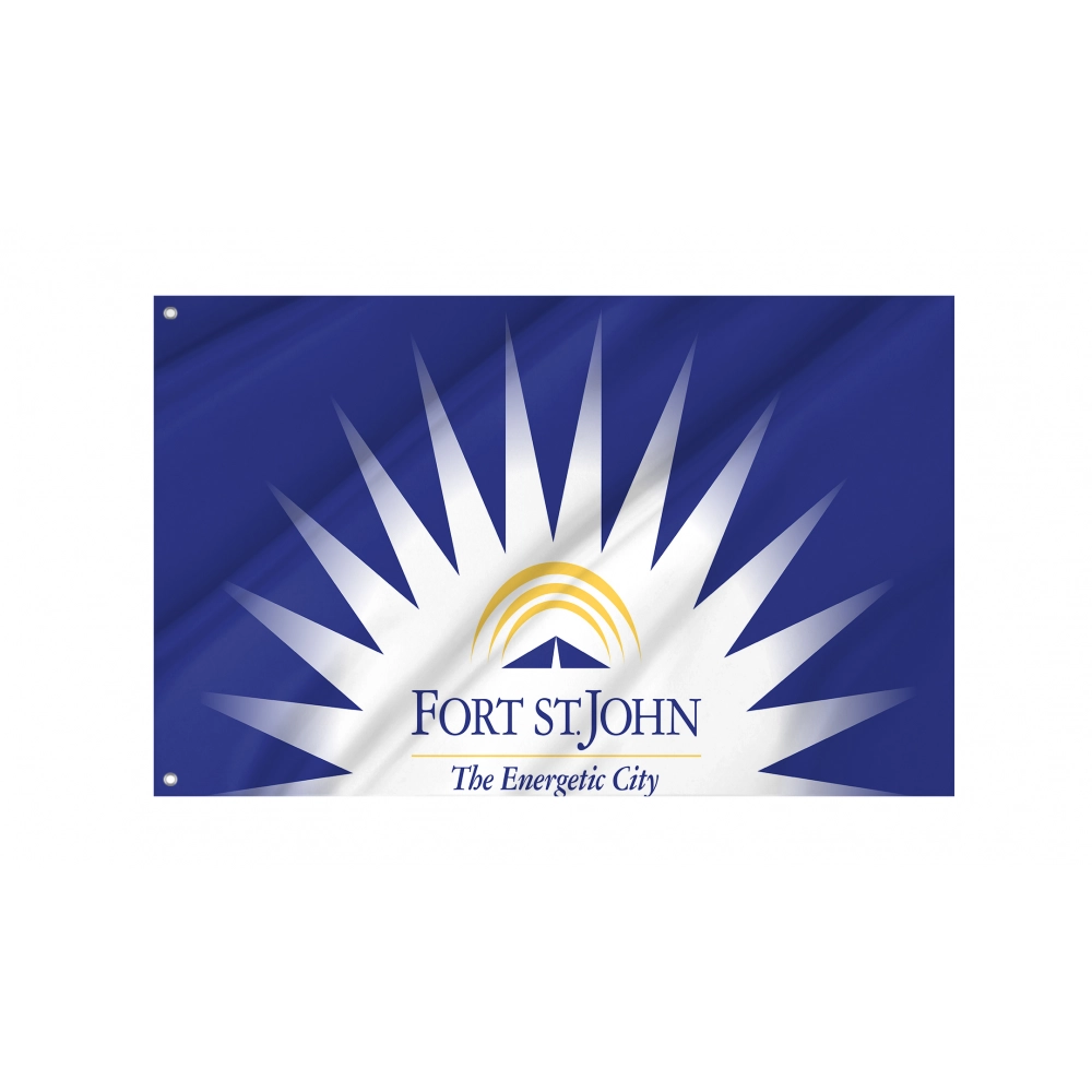 Fort St. John Flag for Indoor & Outdoor Use