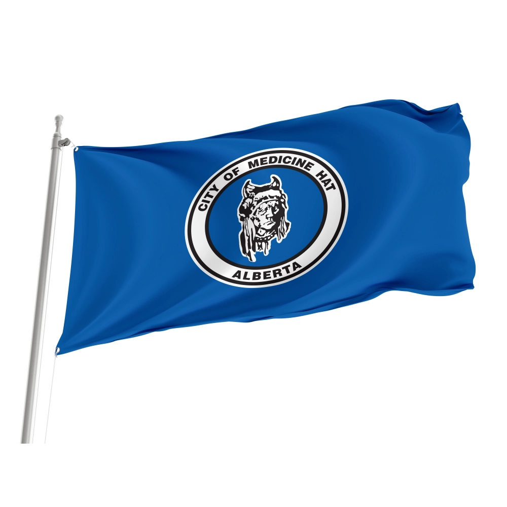 Medicine Hat Flag for Indoor & Outdoor Use