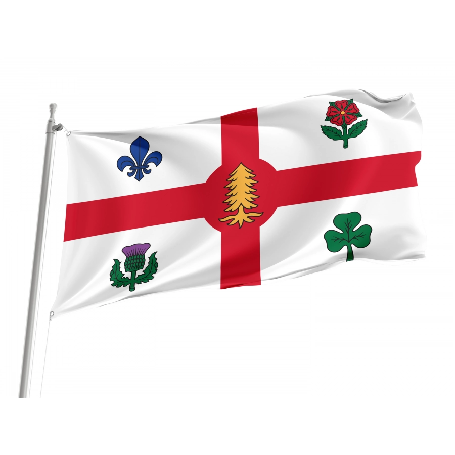 Flag of Montreal, Patriotic Flags, Unique Design Print, Flags for Indoor & Outdoor Use, CA--5