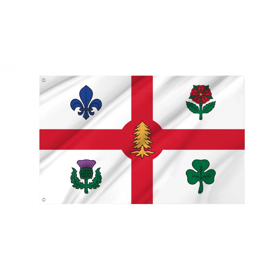 Flag of Montreal, Patriotic Flags, Unique Design Print, Flags for Indoor & Outdoor Use, CA--5
