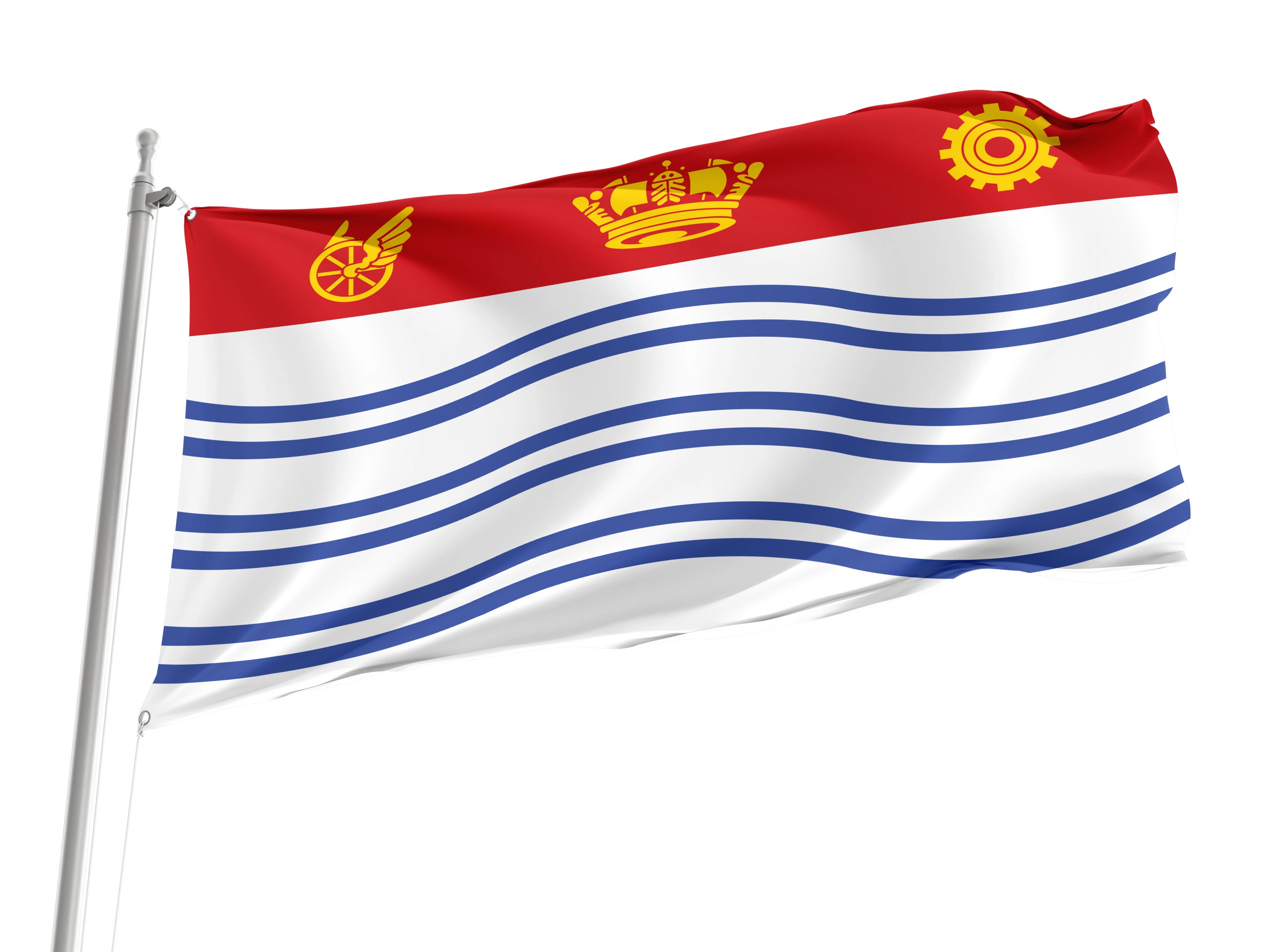 DuraFlag Bandiera Contea Di Roscommon 50x30 Cm - 100% Poliestere Per Interni Ed Esterni