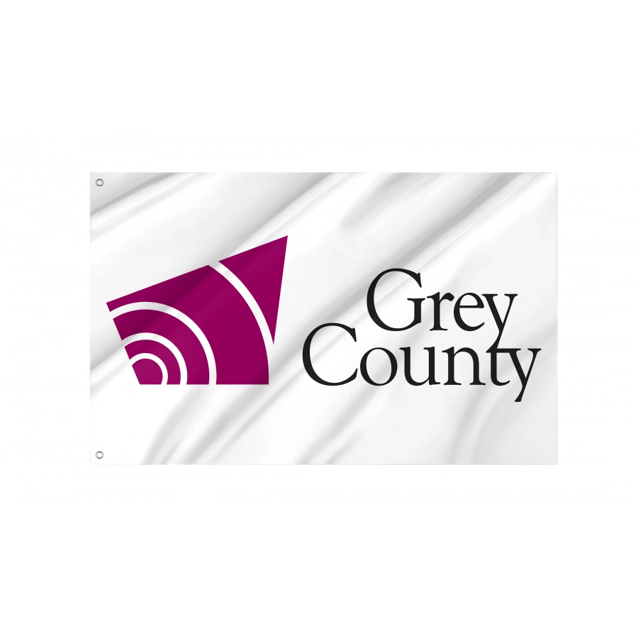 Flag of Grey County, Patriotic Flags, Unique Design Print, Flags for Indoor & Outdoor Use