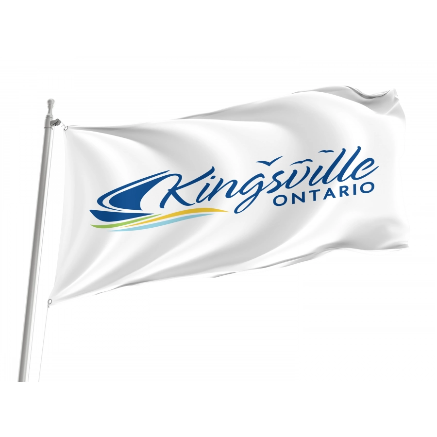 Flag of Kingsville, Ontario, Patriotic Flags, Unique Design Print, Flags for Indoor & Outdoor Use