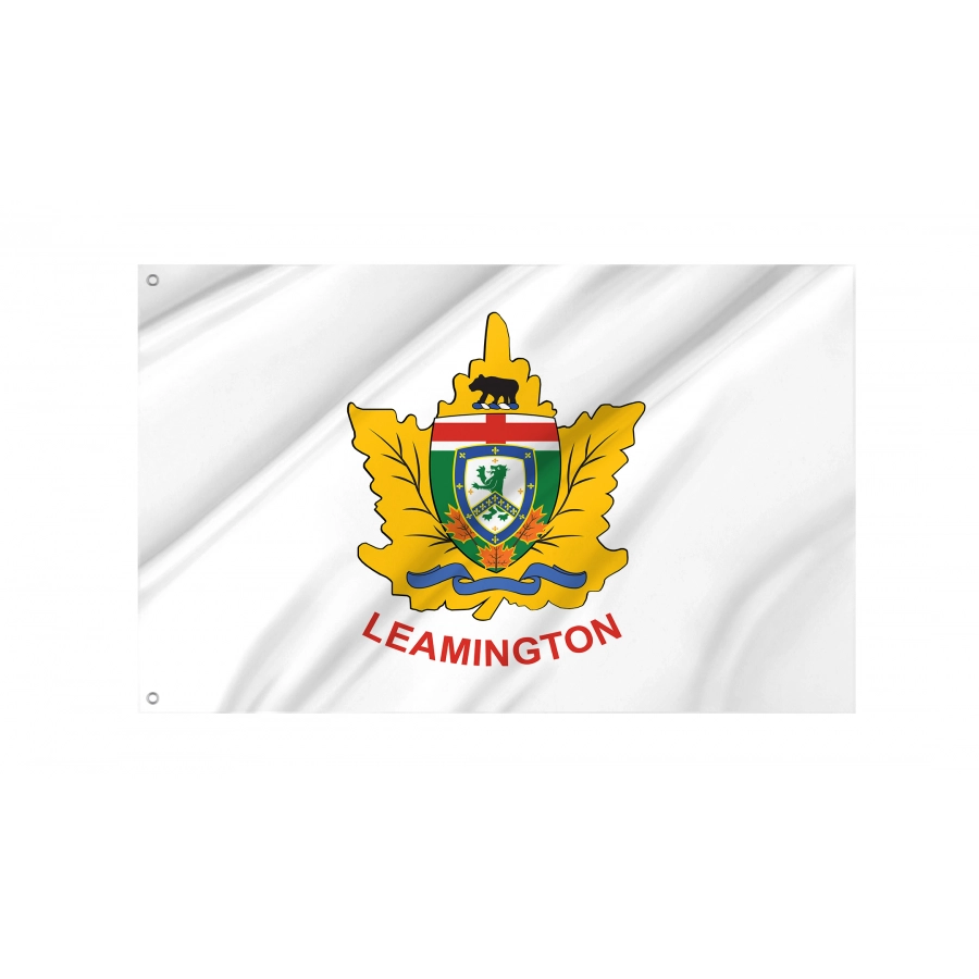Flag of Leamington, Ontario, Patriotic Flags, Unique Design Print, Flags for Indoor & Outdoor Use