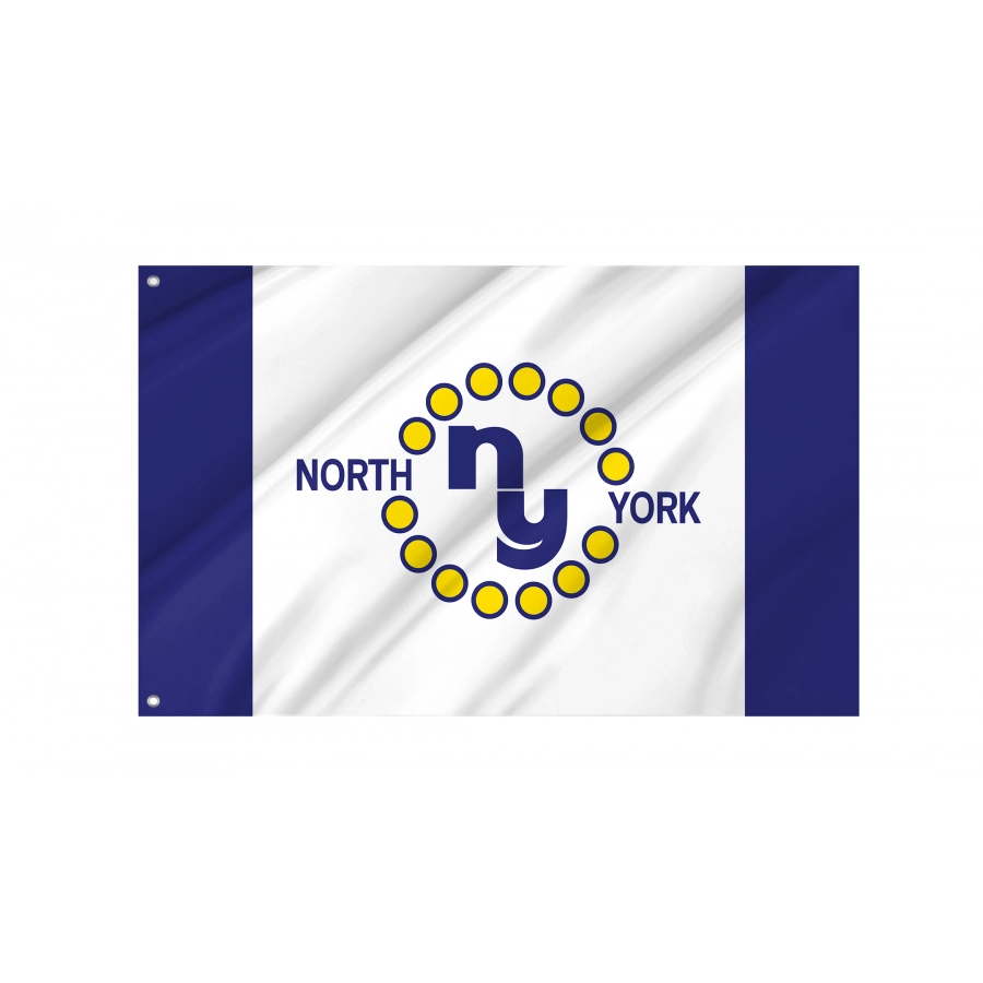 Flag of North York, Ontario, Patriotic Flags, Unique Design Print, Flags for Indoor & Outdoor Use