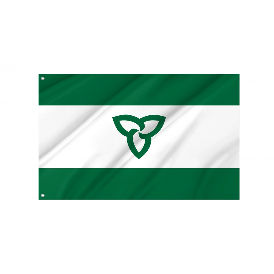 Flag of Ontario Green Ensign, Patriotic Flags, Unique Design Print, Flags for Indoor & Outdoor Use