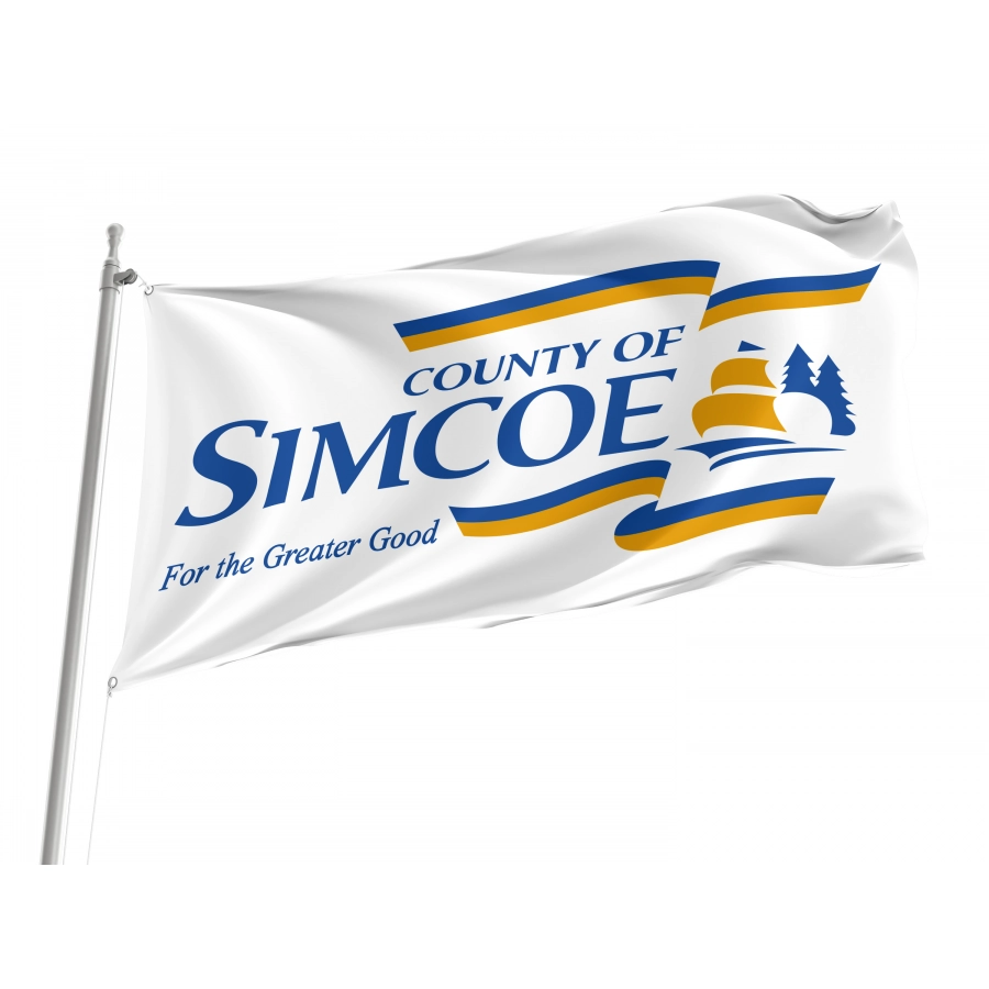Flag of Simcoe County, Patriotic Flags, Unique Design Print, Flags for Indoor & Outdoor Use
