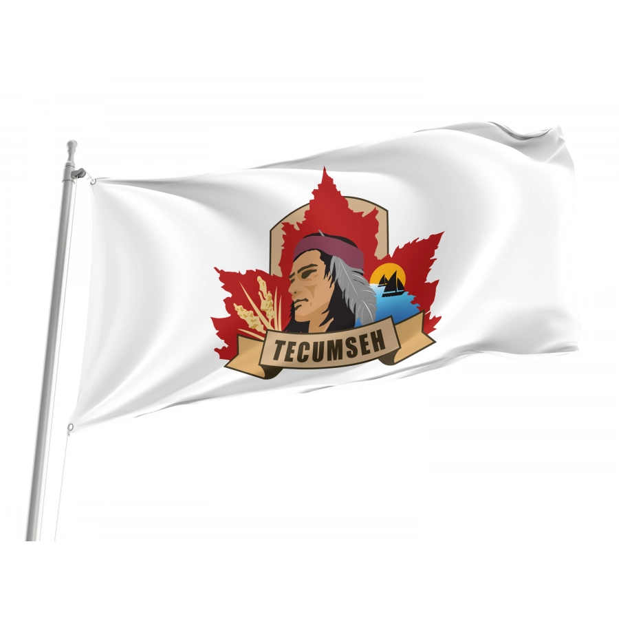 Flag of Tecumseh, Ontario, Patriotic Flags, Unique Design Print, Flags for Indoor & Outdoor Use
