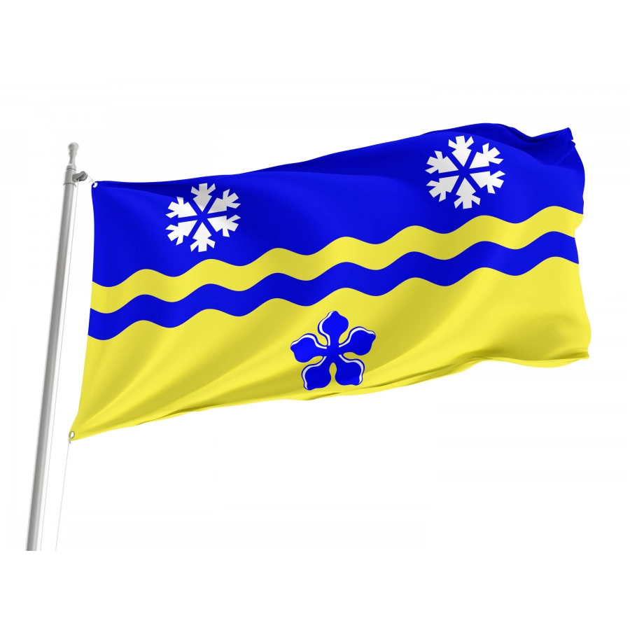 Flag of Prince George, British Columbia, Patriotic Flags, Unique Design Print, Flags for Indoor & Outdoor Use, CA--45