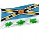 Borden-Carleton Flag for Indoor & Outdoor Use - Imagine 1