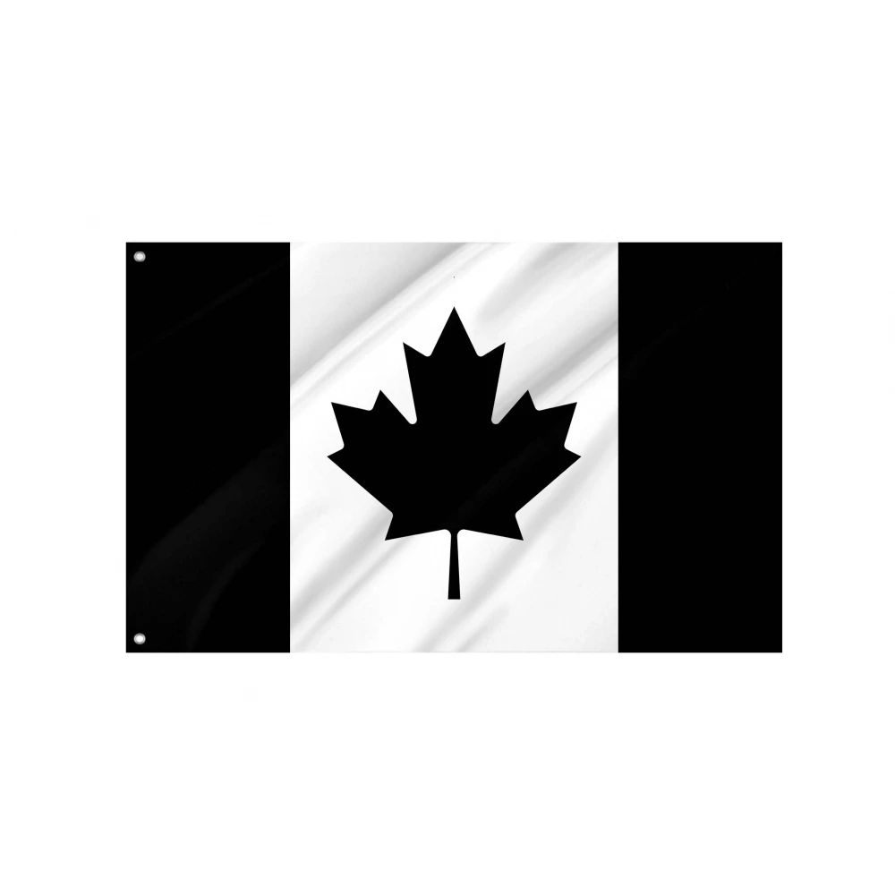 Canada Black Flag for Indoor & Outdoor Use