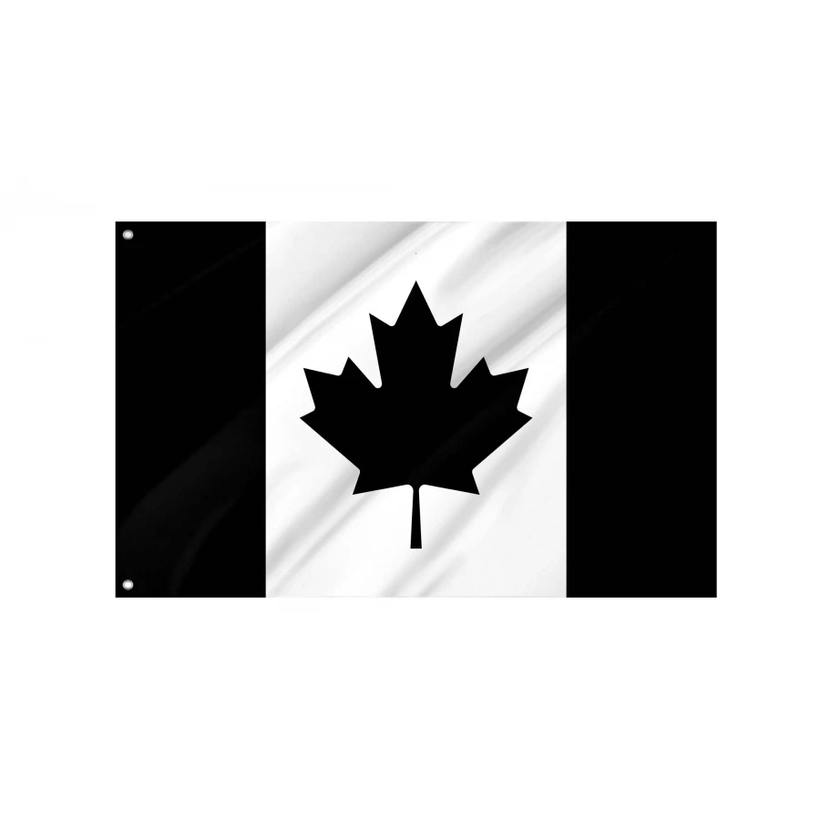 Canada Black Flag for Indoor & Outdoor Use, CAN110