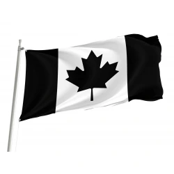 Canada Black Flag for Indoor & Outdoor Use