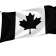 Canada Black Flag for Indoor & Outdoor Use - Imagine 1
