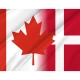 Canada Denmark Friendship Flag for Indoor & Outdoor Use - Imagine 2