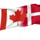 Canada Denmark Friendship Flag for Indoor & Outdoor Use - Imagine 1