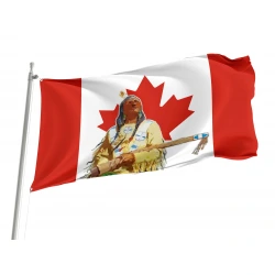 Canada Indigenous Portrait Flag for Indoor & Outdoor Use