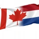 Canada Netherlands Friendship Flag for Indoor & Outdoor Use - Imagine 1