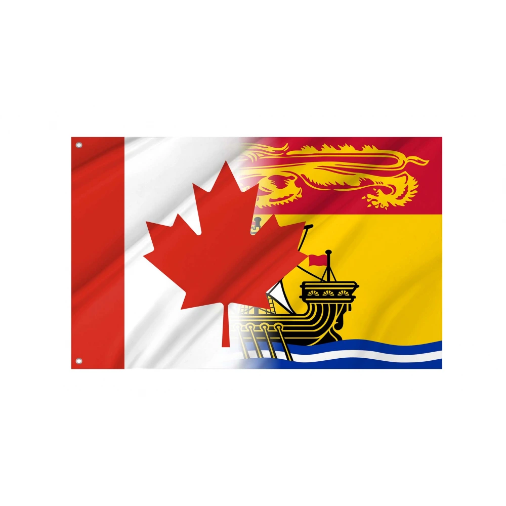 Canada New Brunswick Friendship Flag for Indoor & Outdoor Use