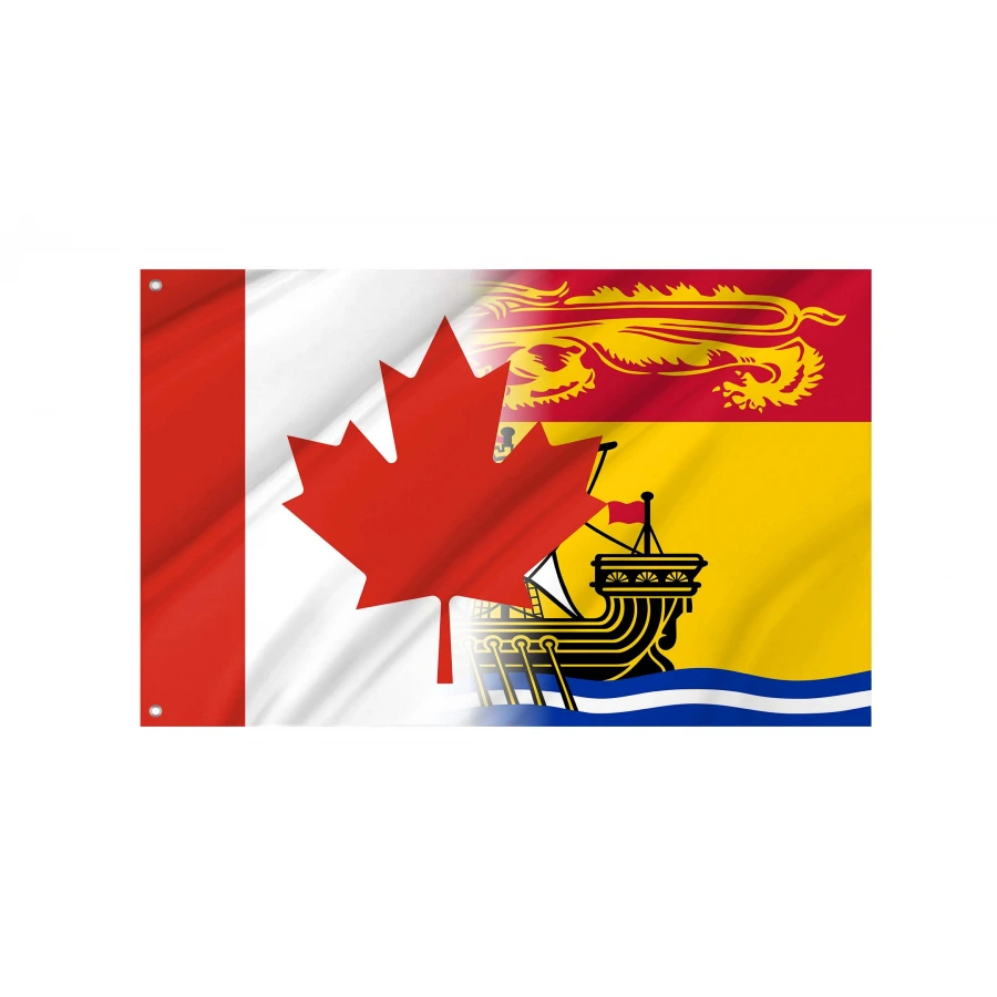 Canada New Brunswick Friendship Flag for Indoor & Outdoor Use, CAN118