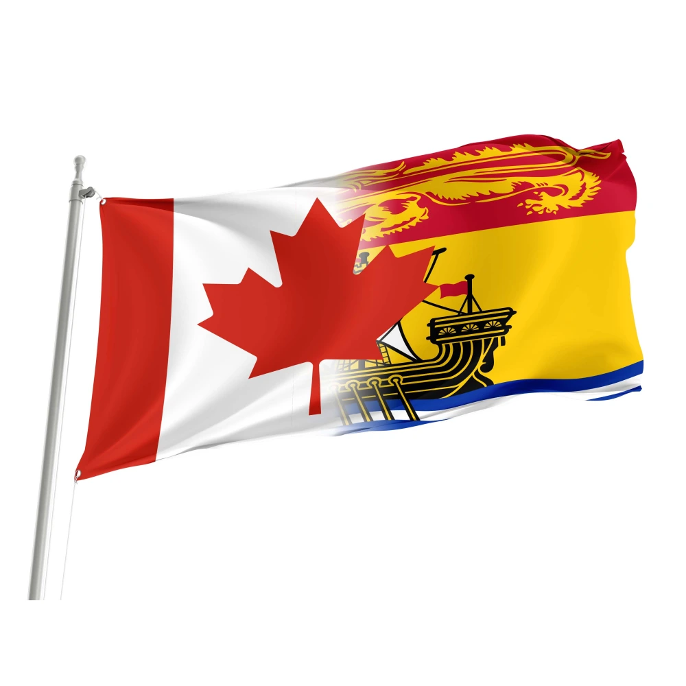 Canada New Brunswick Friendship Flag for Indoor & Outdoor Use