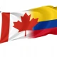 Canada Colombia Friendship Flag for Indoor & Outdoor Use - Imagine 1
