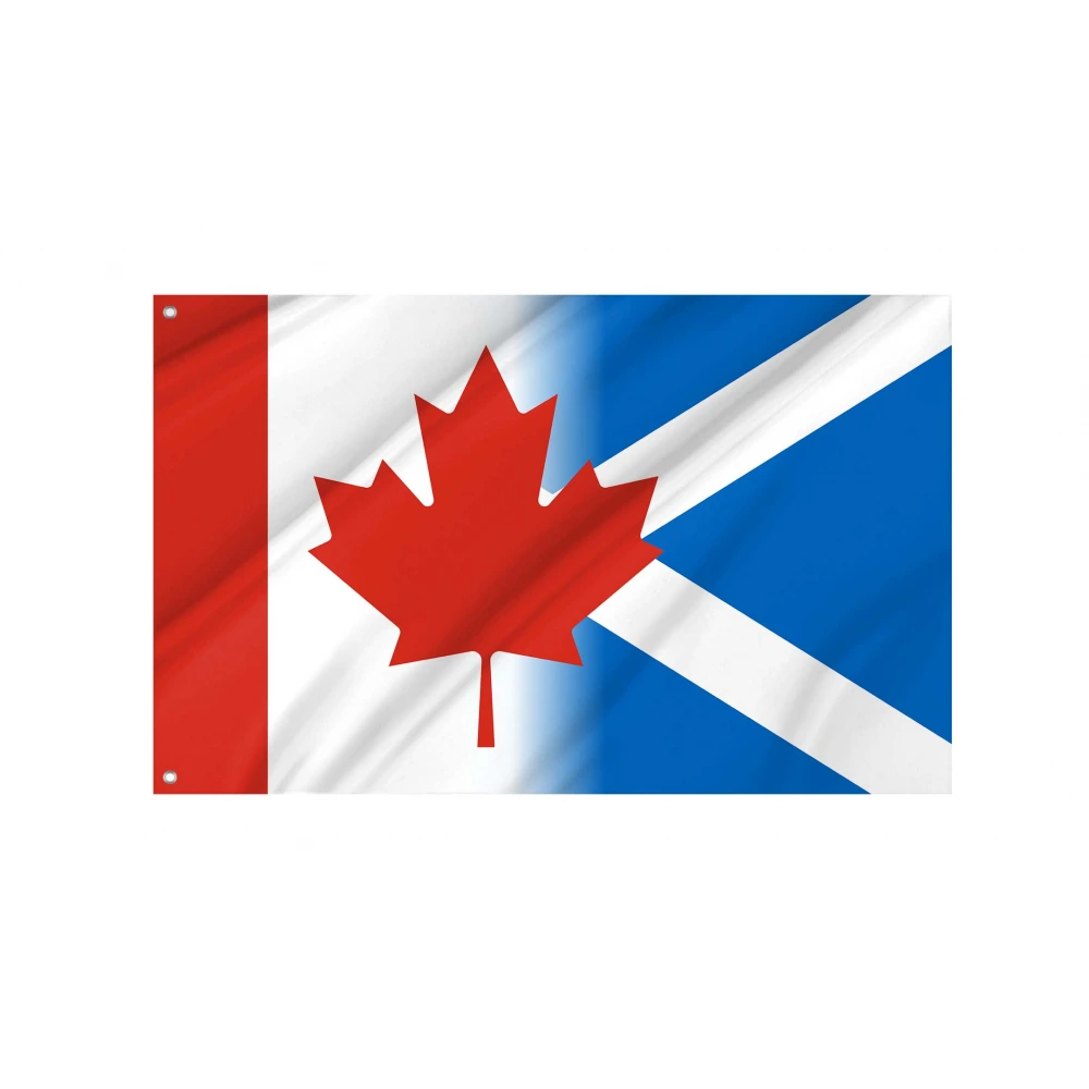 Canada Scotland Friendship Flag for Indoor & Outdoor Use
