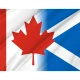 Canada Scotland Friendship Flag for Indoor & Outdoor Use - Imagine 2