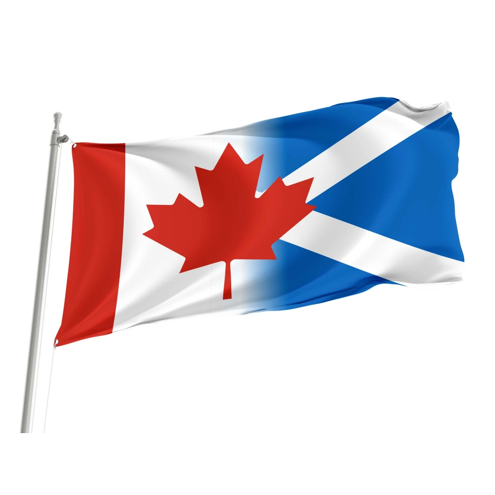 Canada Scotland Friendship Flag for Indoor & Outdoor Use