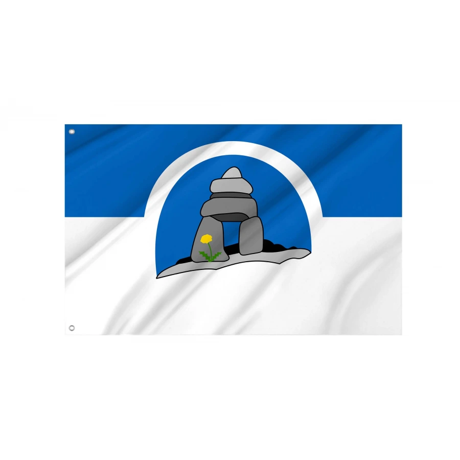 Franco-Nunavois Flag for Indoor & Outdoor Use, CA23