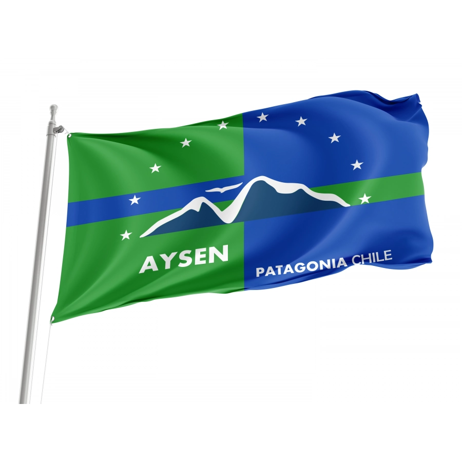 Flag of Región de Aysén en 2005, Patriotic Flags, Unique Design Print, Flags for Indoor & Outdoor Use
