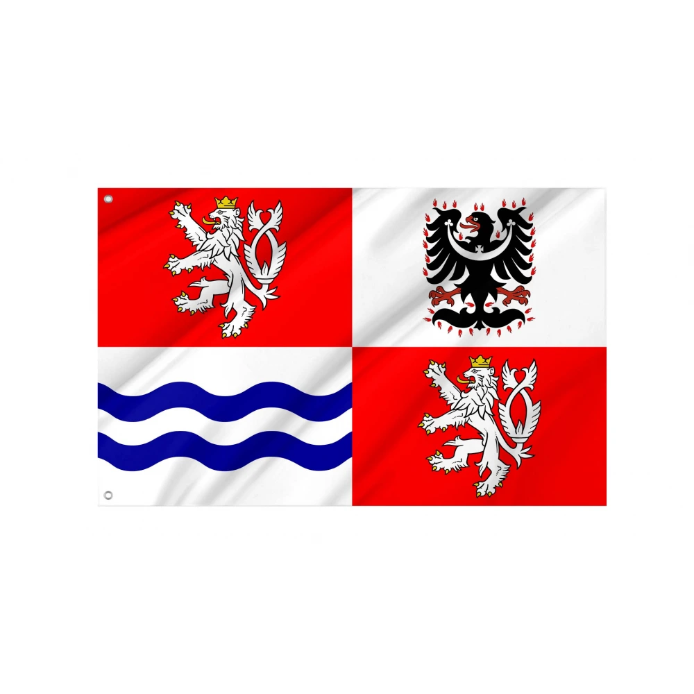 Central Bohemia Region Flag for Indoor & Outdoor Use