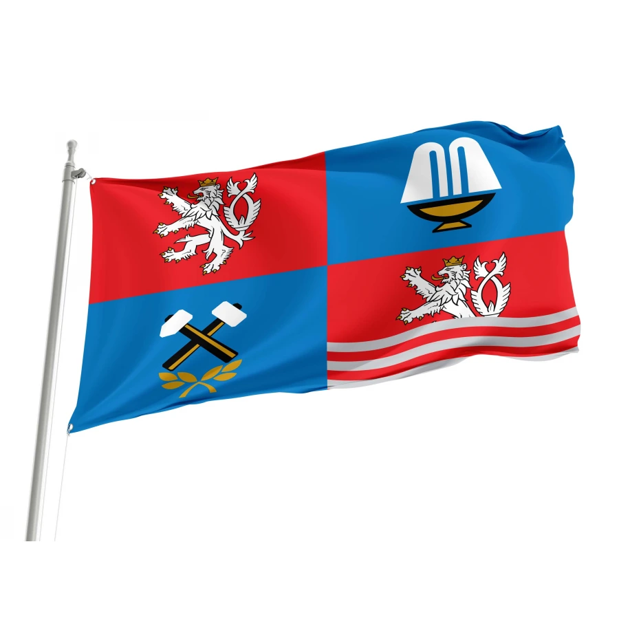 Karlovy Vary Region Flag for Indoor & Outdoor Use, CZE07