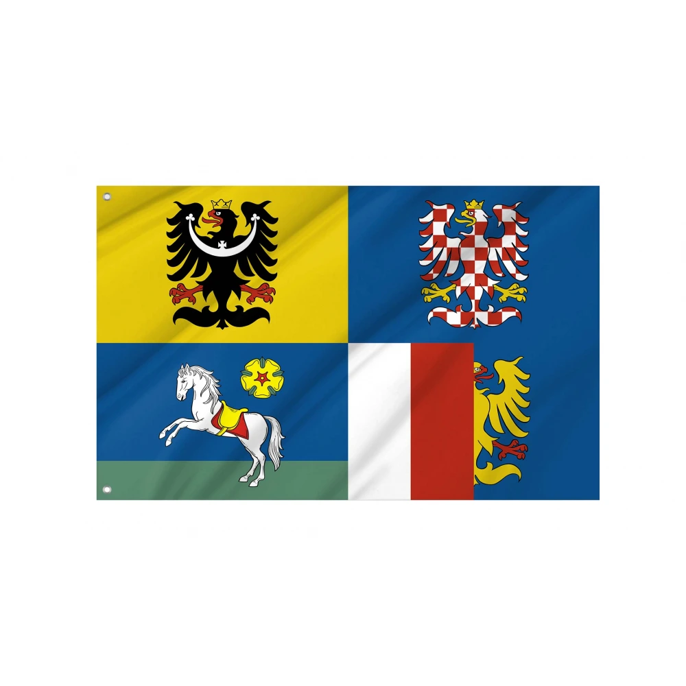 Moravian-Silesian Region Flag for Indoor & Outdoor Use